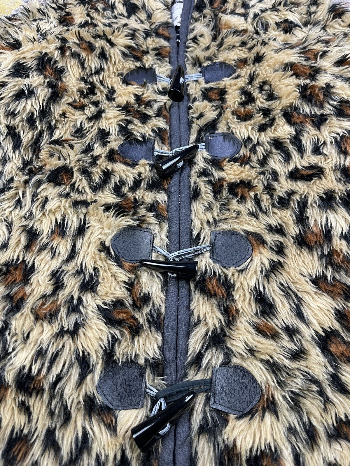 Dig Deep Dig Deep Leopard Fur Ear Hoodie Spiked Jacket Size XL / US 12-14 / IT 48-50 - 9 Thumbnail