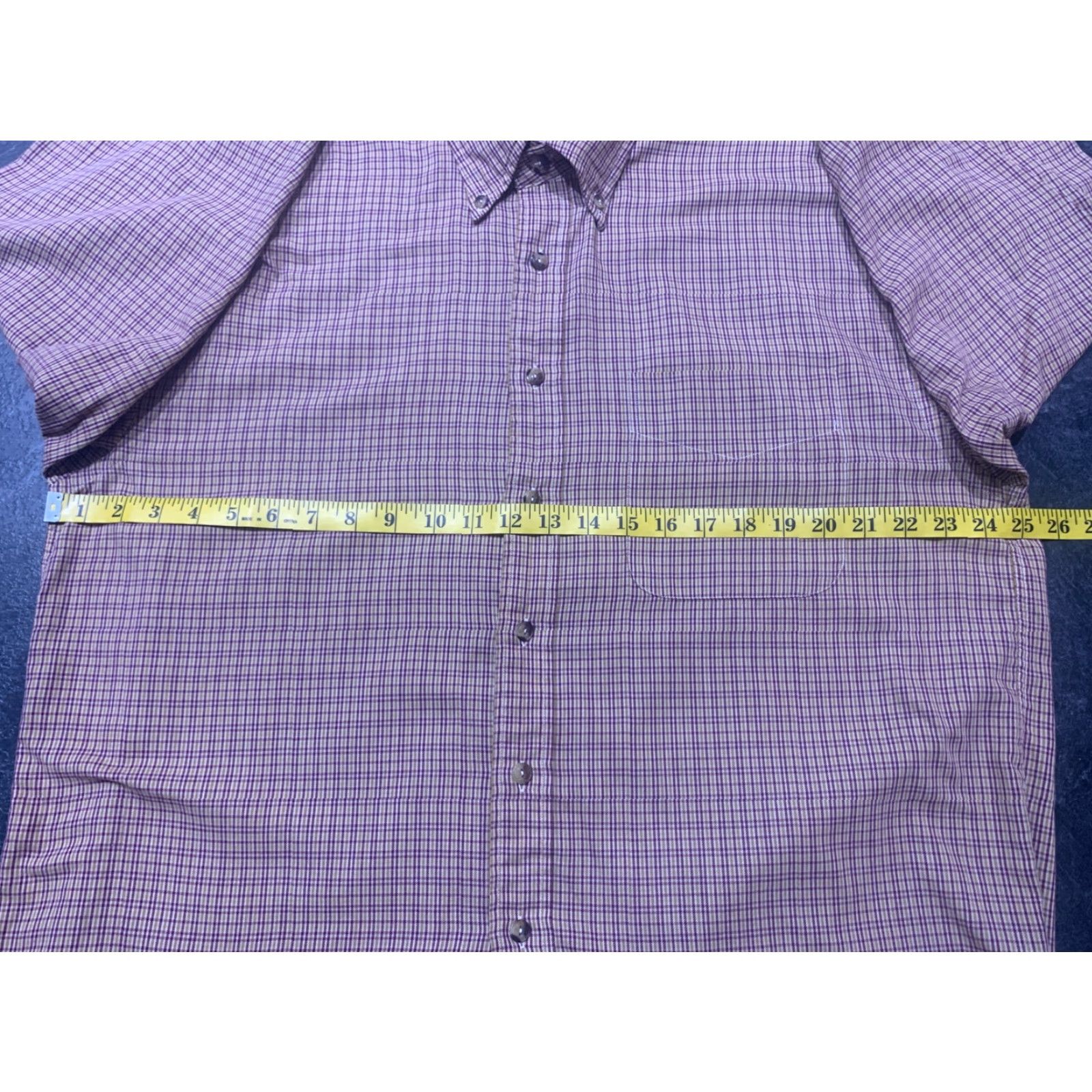 Gant VINTAGE GANT Brown Plaid Button-Up Shirt Men's Heritage Twill Size L Size US L / EU 52-54 / 3 - 7 Thumbnail