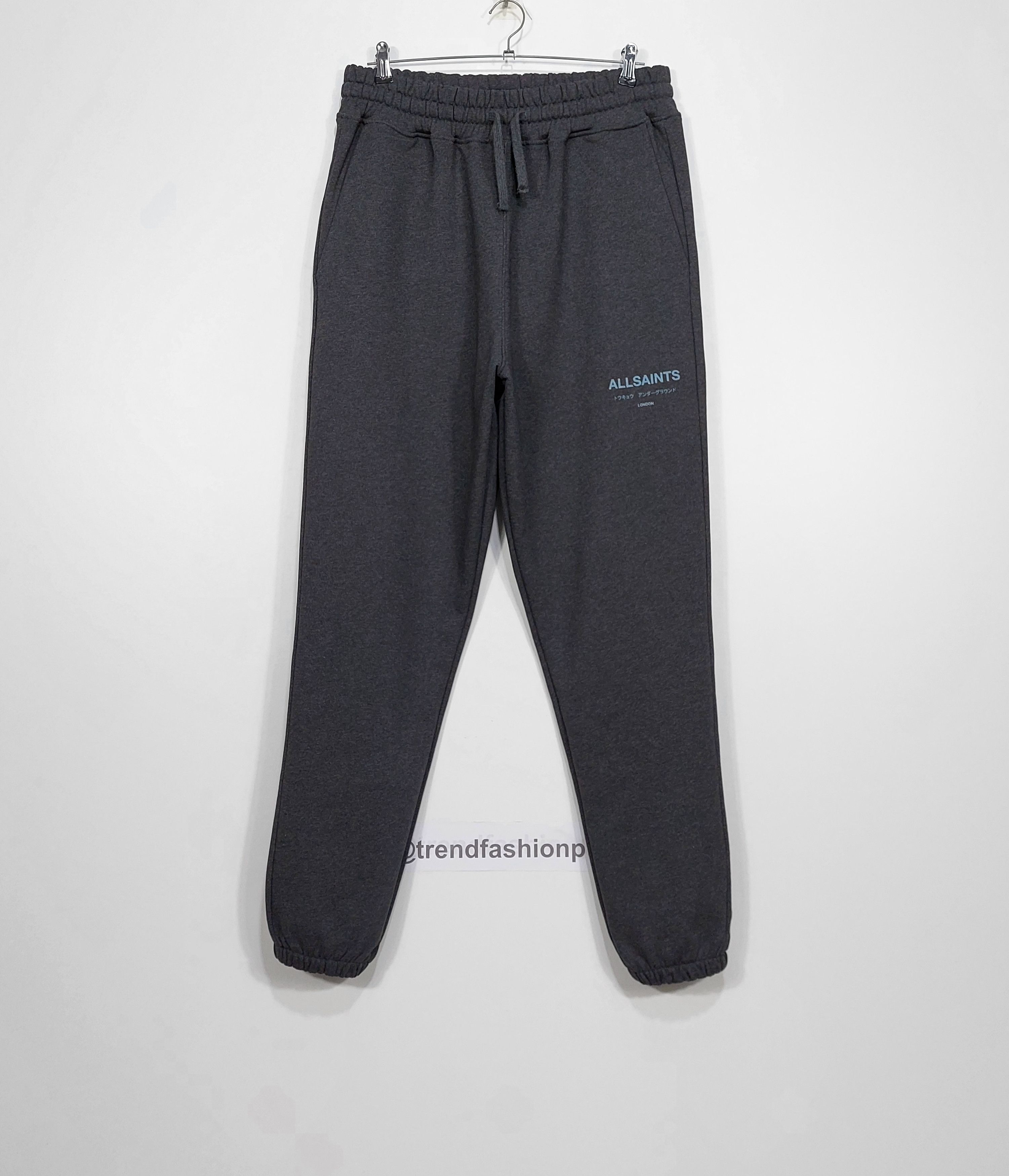 Allsaints underground sweatpants - gravestone grey marl L Size US 34 / EU 50 - 1 Thumbnail