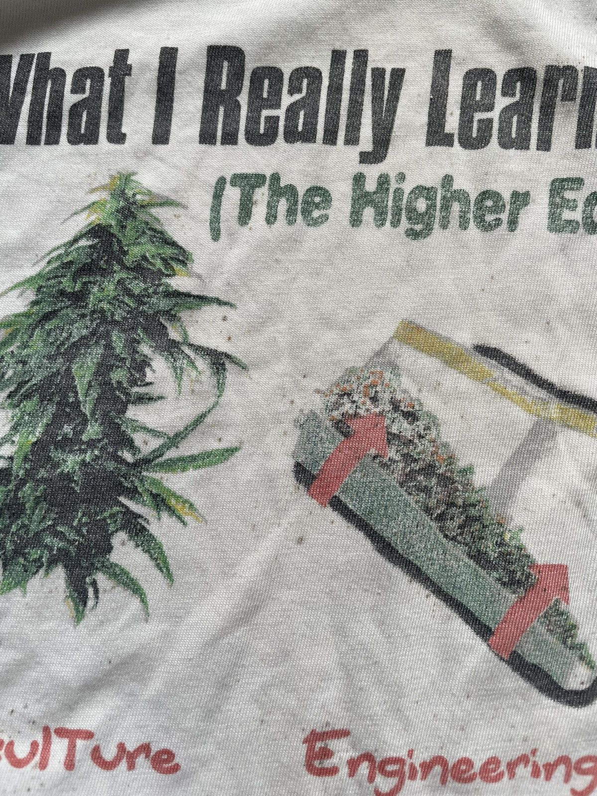 Vintage Vintage Tee «What I Really Learned In School» 90’s Rare Size US M / EU 48-50 / 2 - 10 Thumbnail