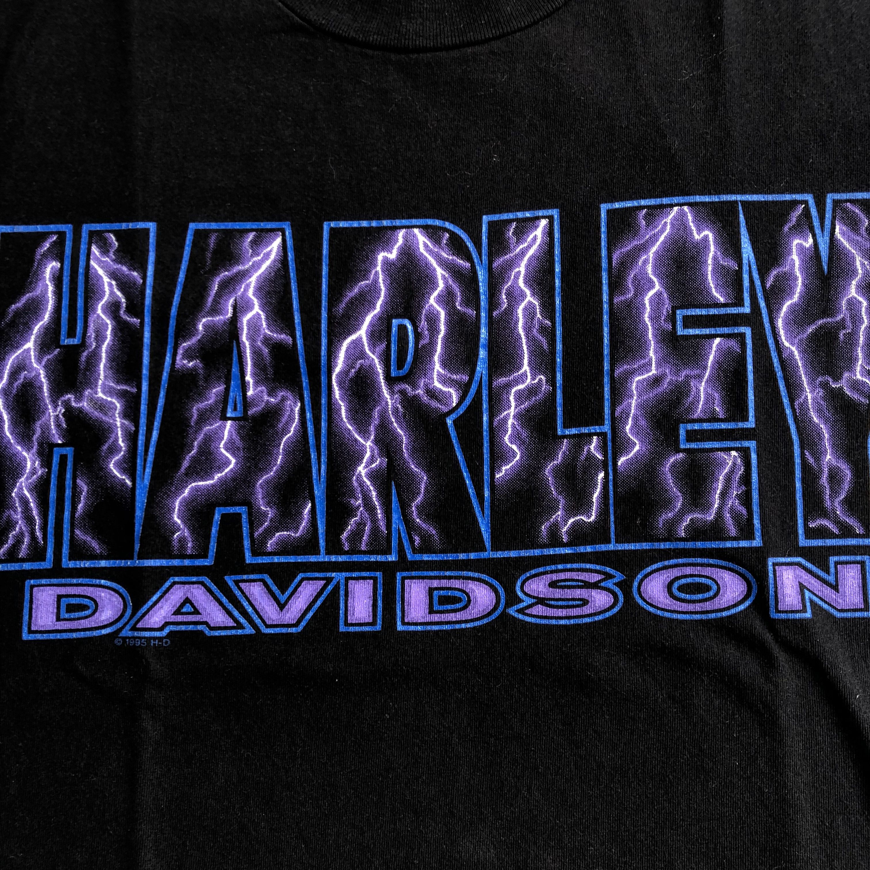 Harley Davidson Harley Davidson Lightning Vintage Tee 1995 Size US S / EU 44-46 / 1 - 3 Thumbnail