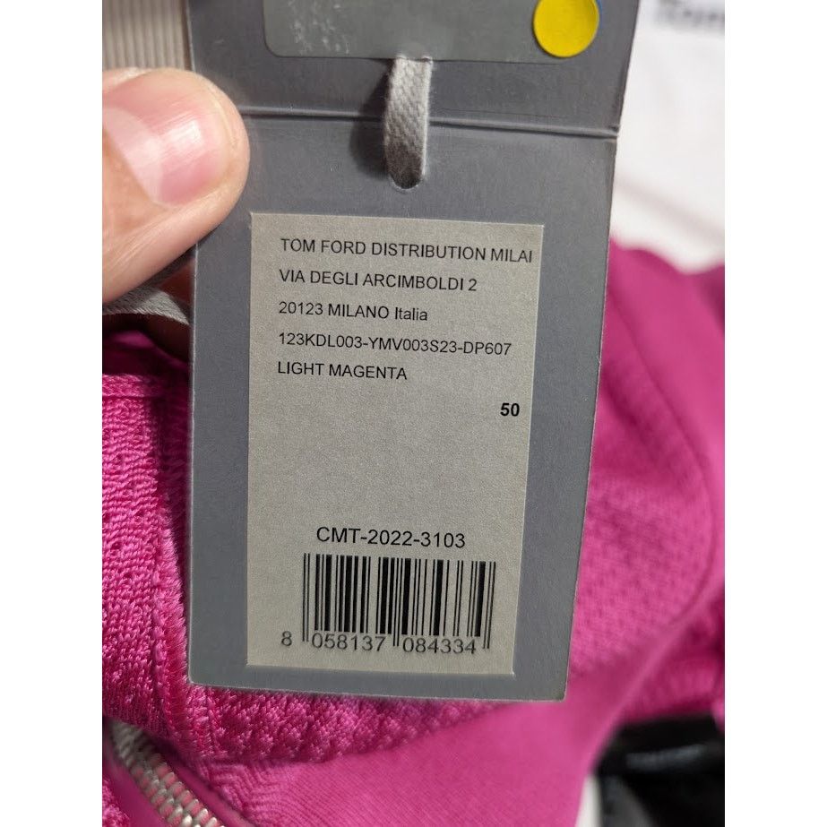 Tom Ford o1rshd1 Zip Hoodie in Light Magenta Size US M / EU 48-50 / 2 - 20 Thumbnail