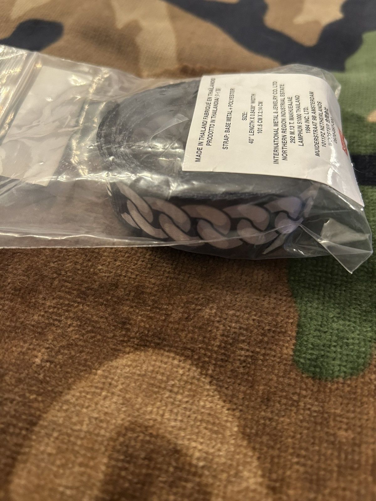 Supreme Supreme Cuban Links Lanyard Black SS22 Size ONE SIZE - 4 Thumbnail