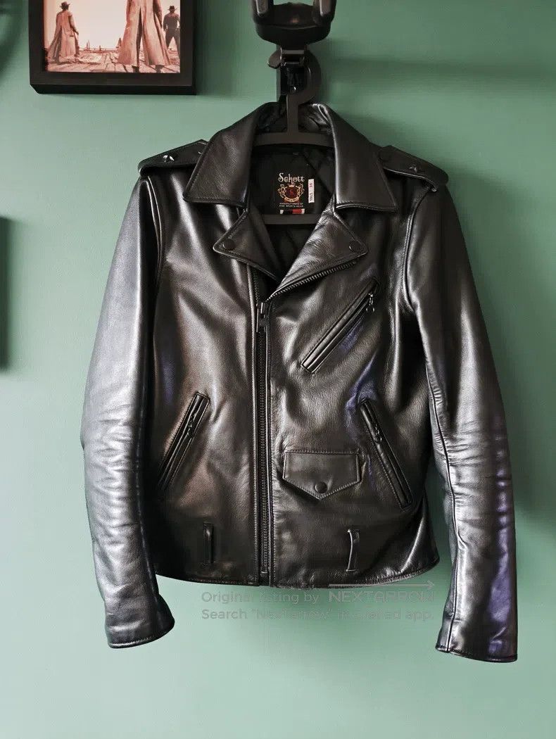 Schott Schott Cable-stayed locomotive leather jacket Size US M / EU 48-50 / 2 - 1 Thumbnail