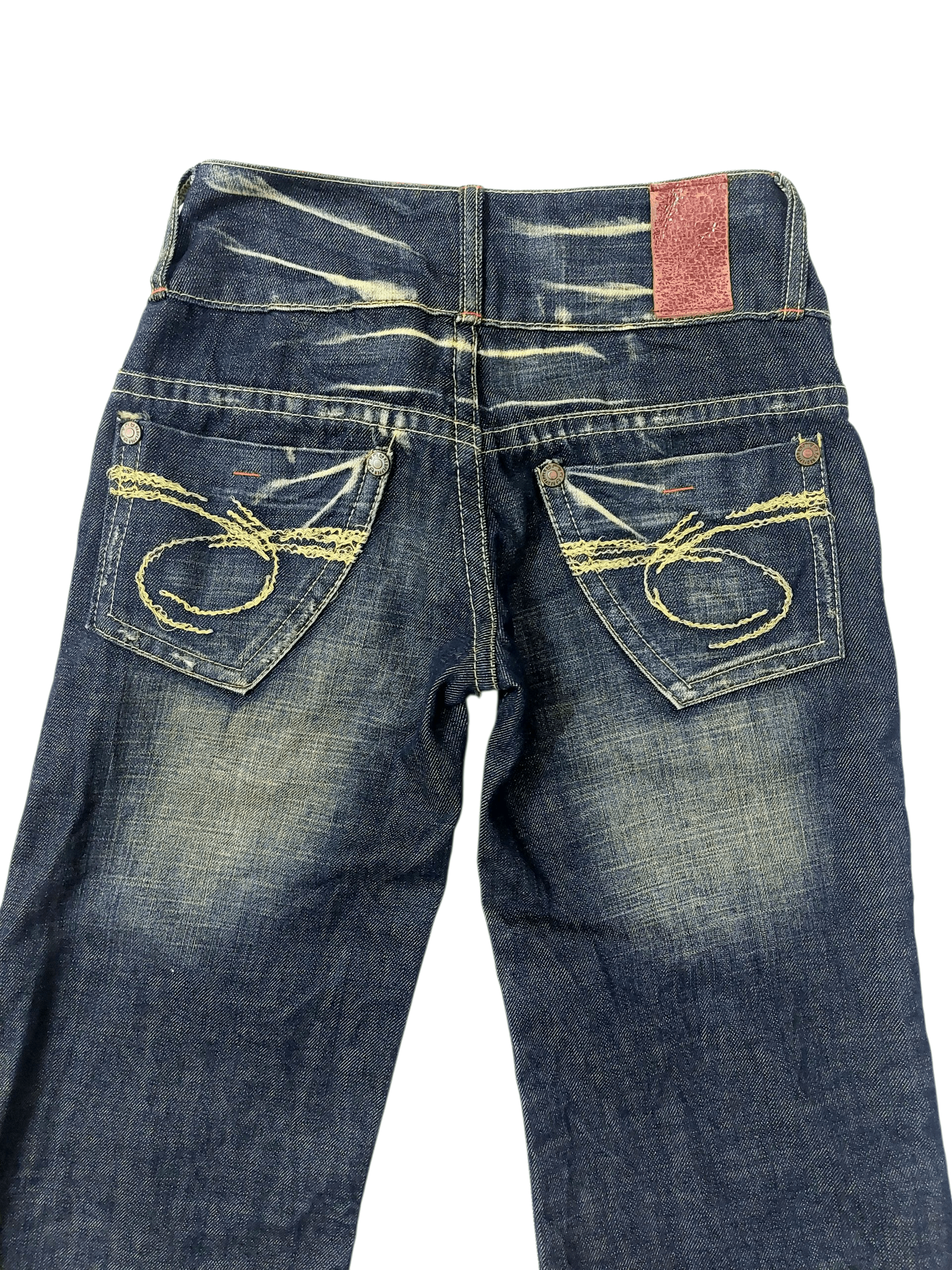 Vintage Red Pepper Punk Bootcut Unisex Low Rise Denim Size 26" / US 2 / IT 38 - 12 Thumbnail