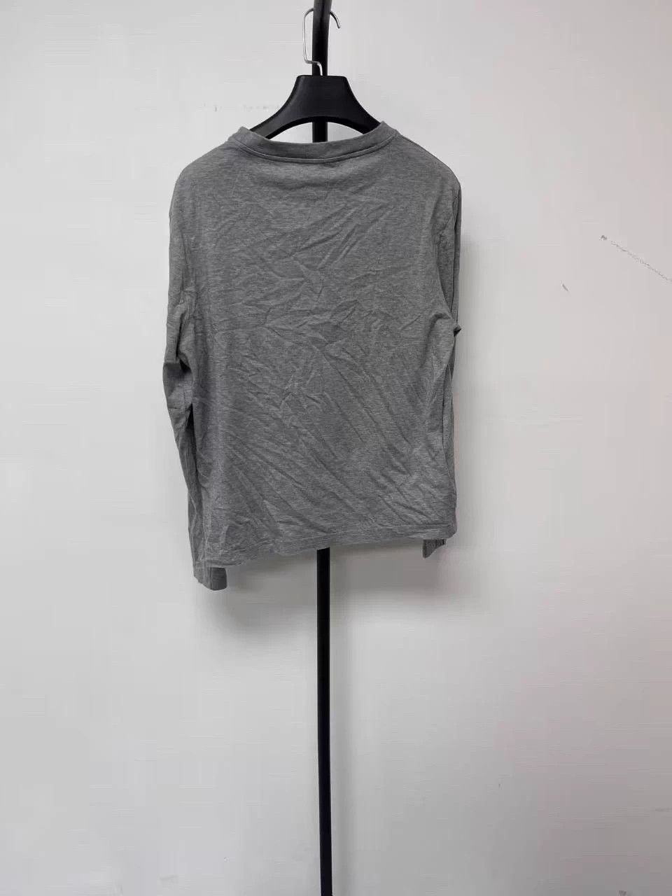 Miu Miu MIU MIU logo-embroidered dropped long tee wmn gray S Size S / US 4 / IT 40 - 2 Thumbnail