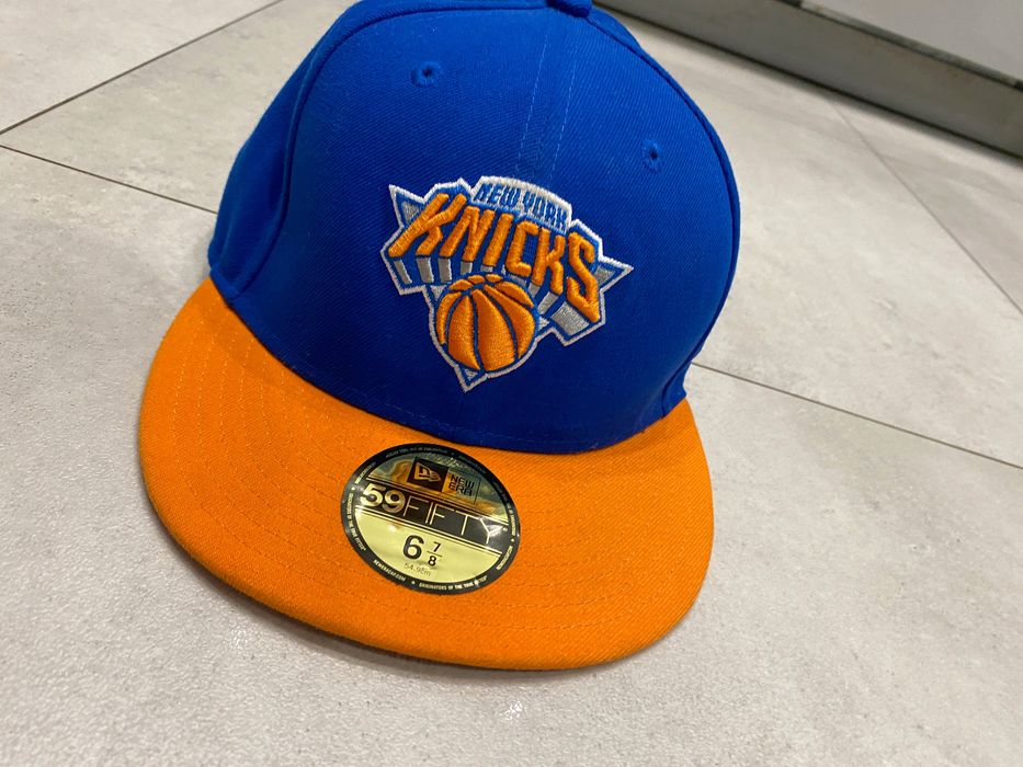 New York Knicks New Era Hat 59Fifty Fitted Cap Size 7 1/2 NBA Basketball  Blue