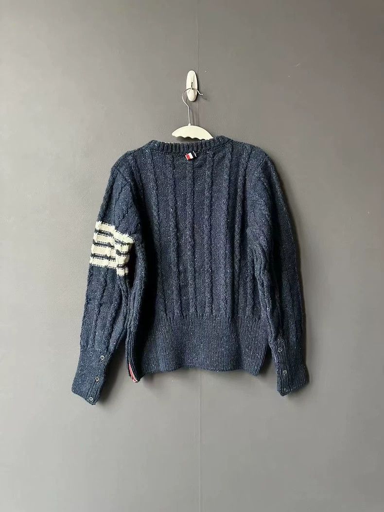 Thom Browne Thom Browne Blue sweater Size US M / EU 48-50 / 2 - 2 Thumbnail
