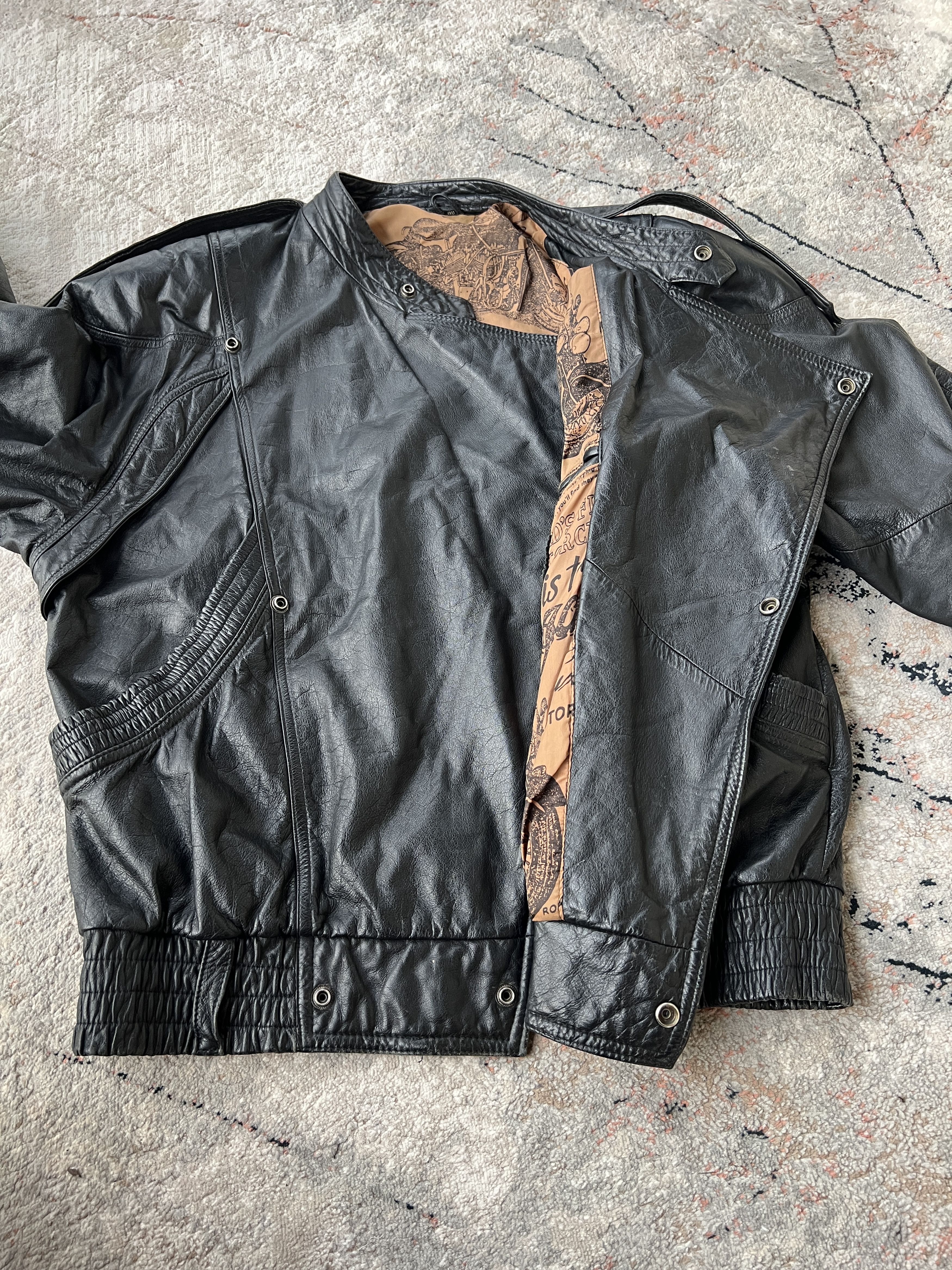 Vintage Berto Lucci Creazione Vintage Leather jacket Size US M / EU 48-50 / 2 - 13 Thumbnail