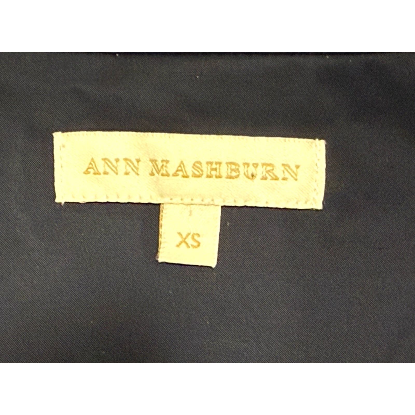 Vintage ANN MASHBURN Navy Blue Cotton Blend Collared Popover Dress XS A-Line Womens Size XS / US 0-2 / IT 36-38 - 4 Thumbnail