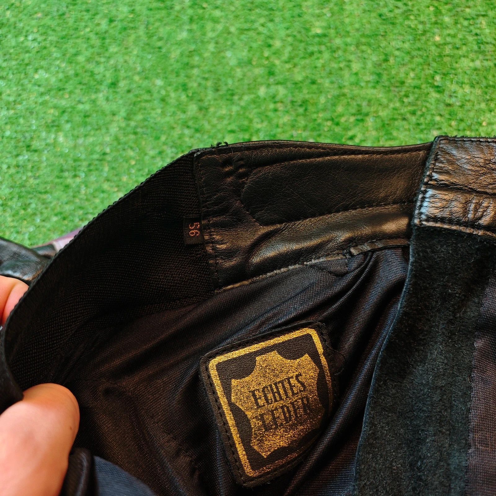 Other Ixs Leather Pants Mens 34 black moto rider bike 90s Size US 34 / EU 50 - 7 Thumbnail