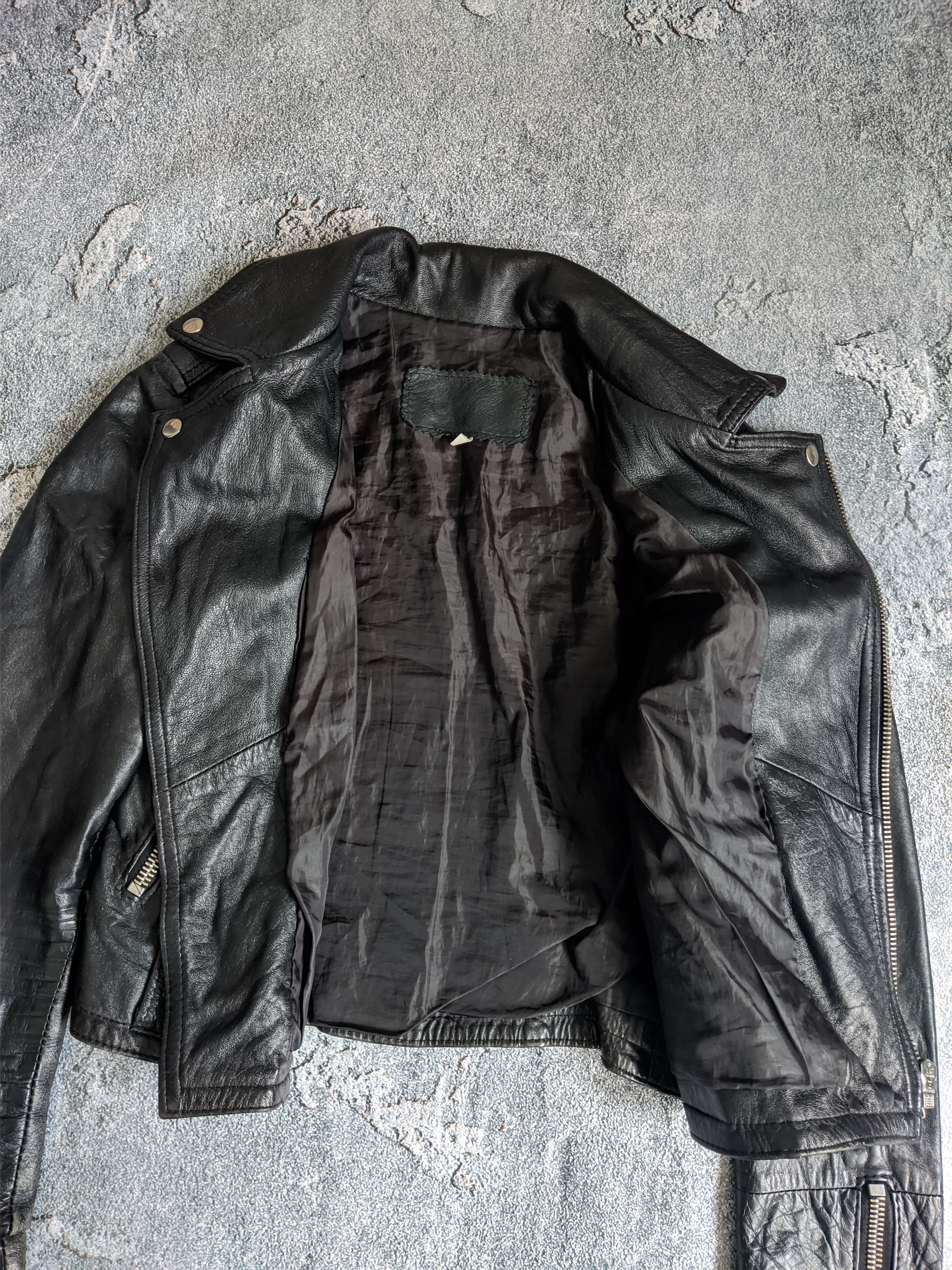 Vera Pelle Vintage leather jacket biker vera pelle y2k 90s Size S / US 4 / IT 40 - 5 Thumbnail
