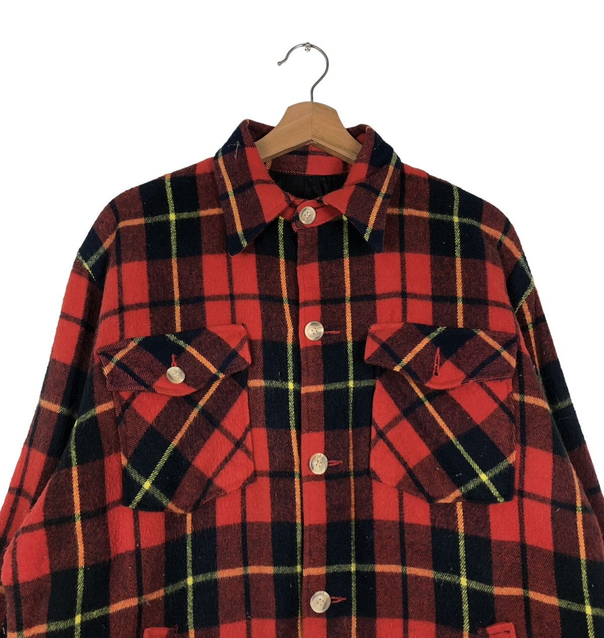 Japanese Brand 🔥VINTAGE BUTTON JACKET TASS FINDER HUNTING TARTAN DESIGN Size US L / EU 52-54 / 3 - 3 Thumbnail