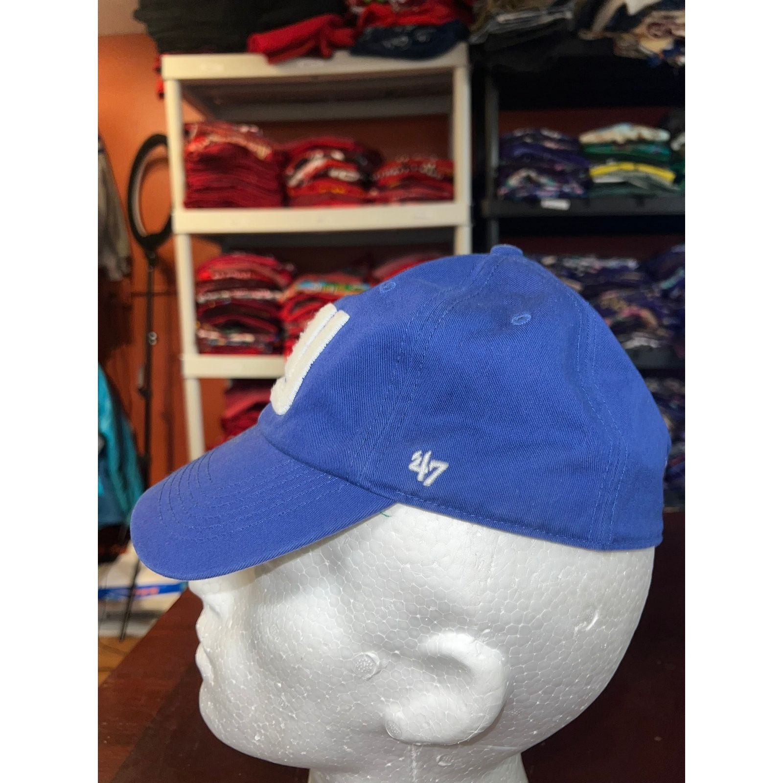 47 Brand New York Giants Hat 47 Brand NFL Football Fitted Cap Small Size ONE SIZE - 3 Thumbnail