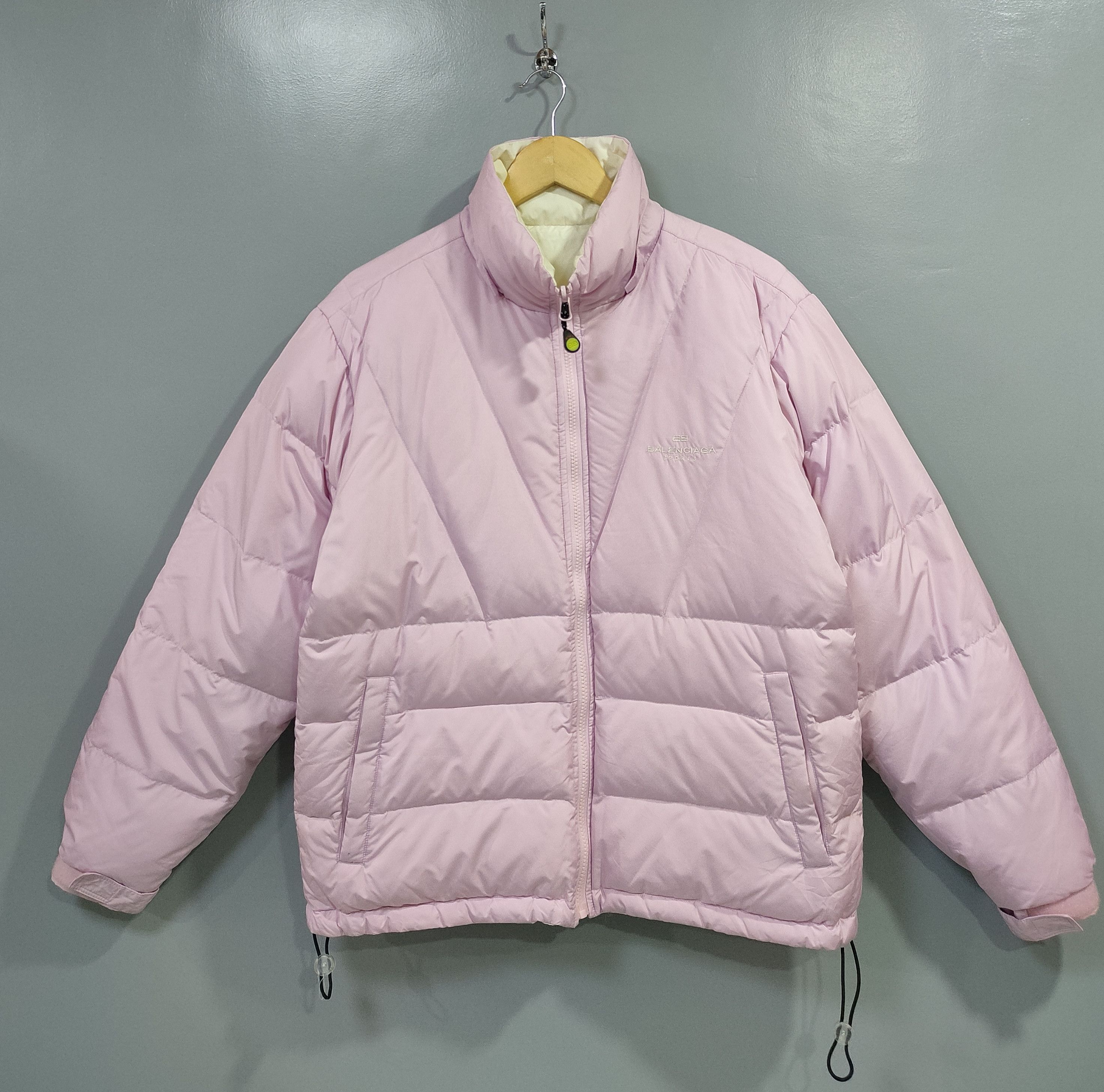 Pre-owned Balenciaga Vintage  Reversible Puff Jacket In Pink