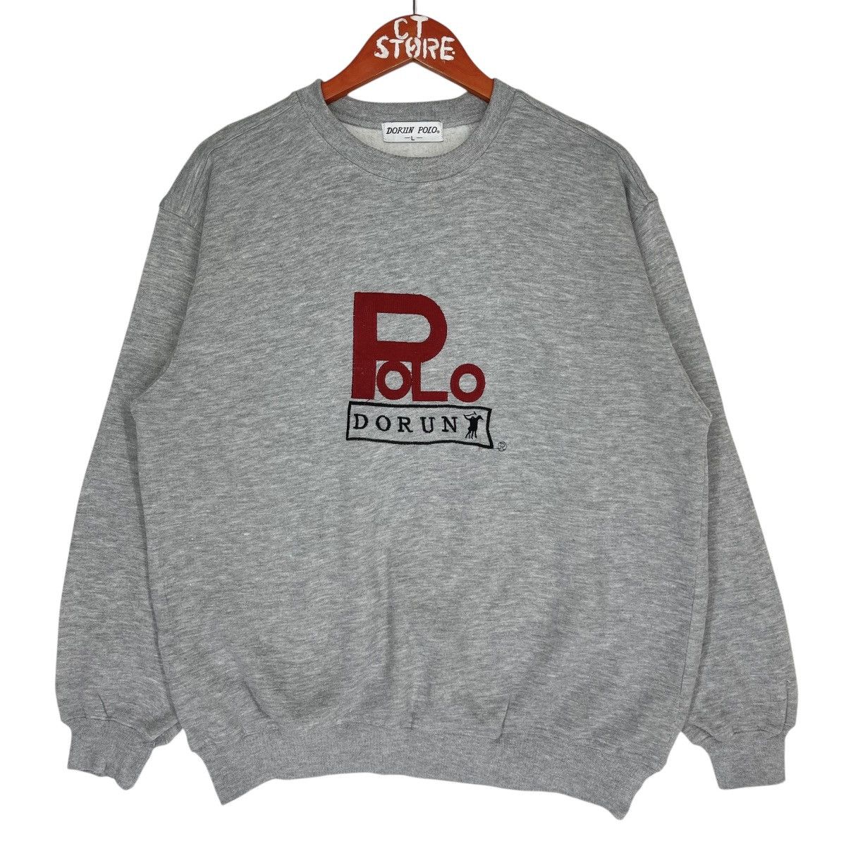 Vintage Dorun Polo Crewneck Sweatshirt Embroidery Size M/L Size US M / EU 48-50 / 2 - 1 Thumbnail