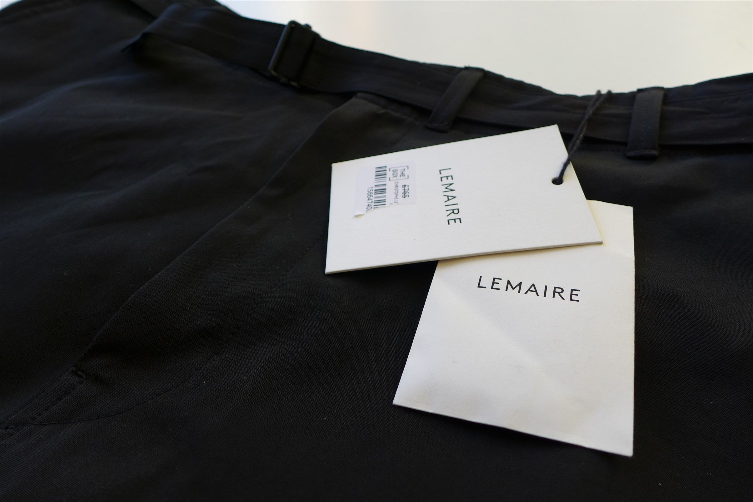 Lemaire Lemaire Belted Carrot Pants Trousers - Black Cotton Size US 32 / EU 48 - 15 Thumbnail