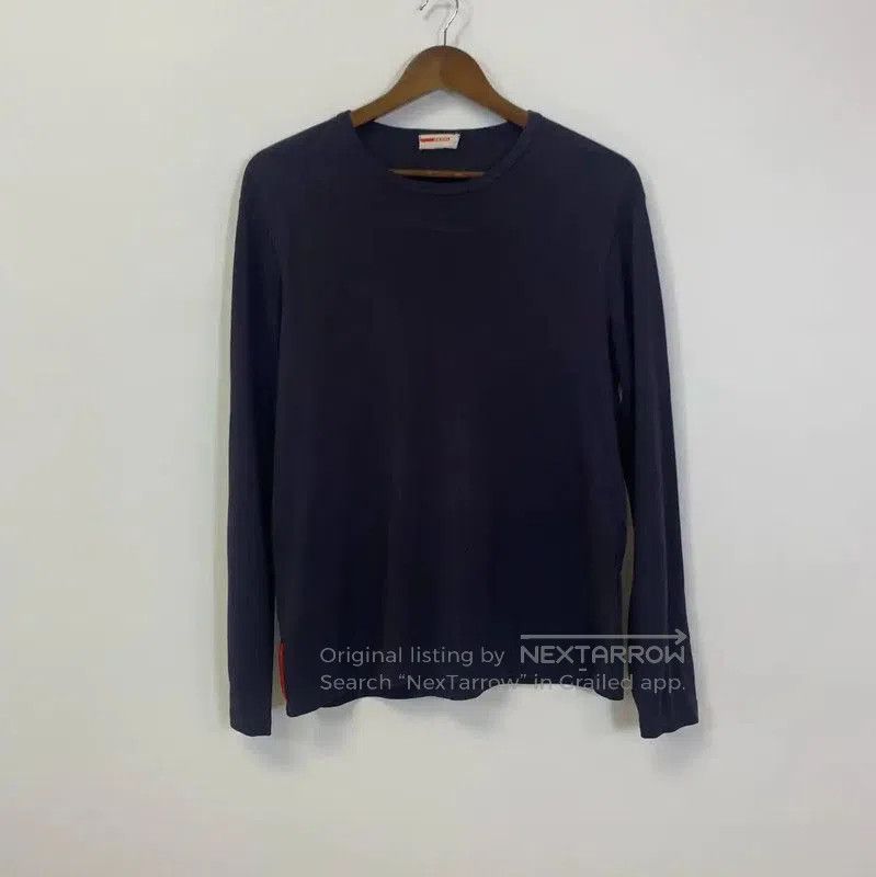 Prada Prada Navy Blue Men's Long Sleeve T-Shirt. Size US M / EU 48-50 / 2 - 1 Thumbnail