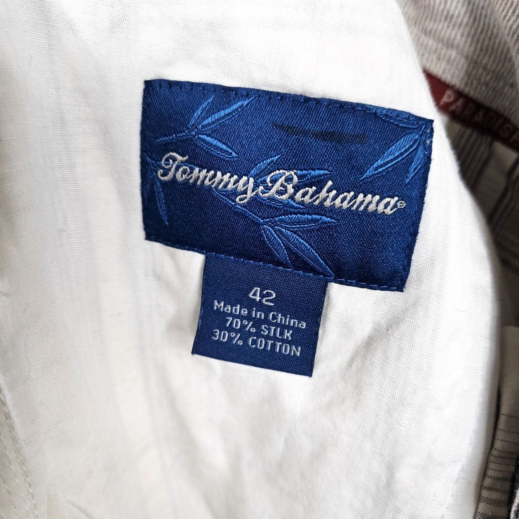 Tommy Bahama Tommy Bahama Plaid Gray White Men's Silk Cotton Blend Shorts Size 42 Size US 42 / EU 58 - 6 Thumbnail