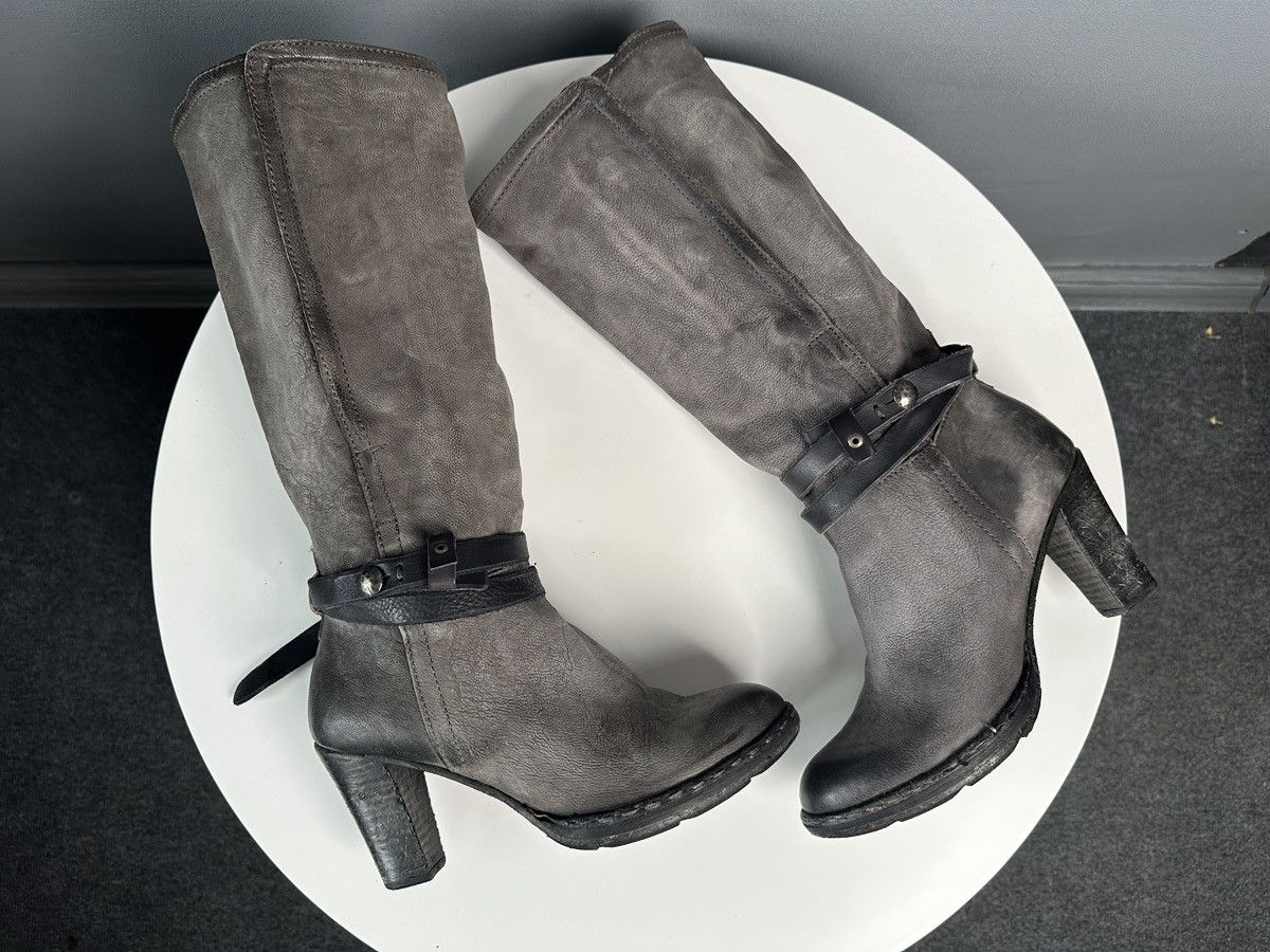 A.S.98 A.S.98 Airstep Leather Tall Boots Biker Boho Buckle Strap Size US 10 / IT 40 - 6 Thumbnail