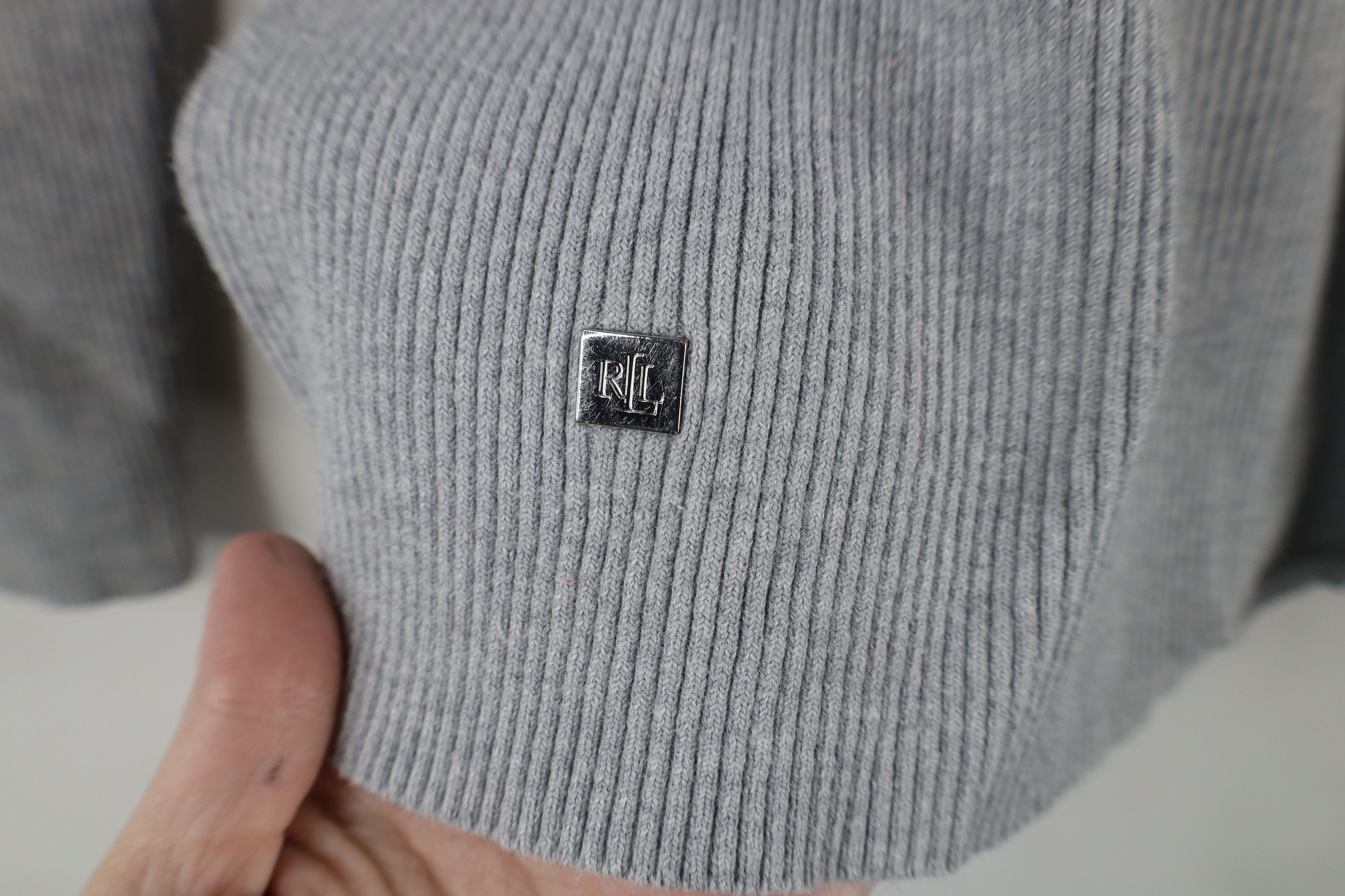 Ralph Lauren × Vintage Vintage 90s Ralph Lauren Ribbed Knit Turtleneck Sweater Size M / US 6-8 / IT 42-44 - 4 Thumbnail