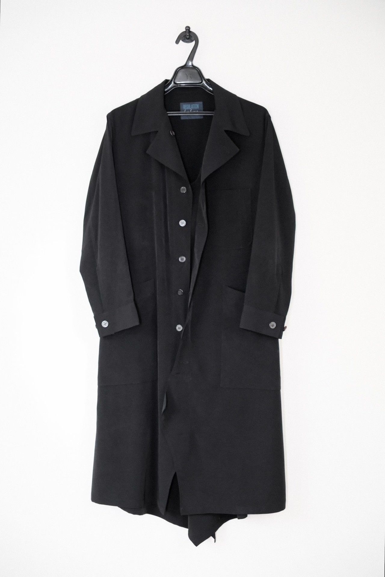 Yohji Yamamoto Yohji Yamamoto 23AW Black Mid-Length Coat Size M / US 6-8 / IT 42-44 - 5 Thumbnail
