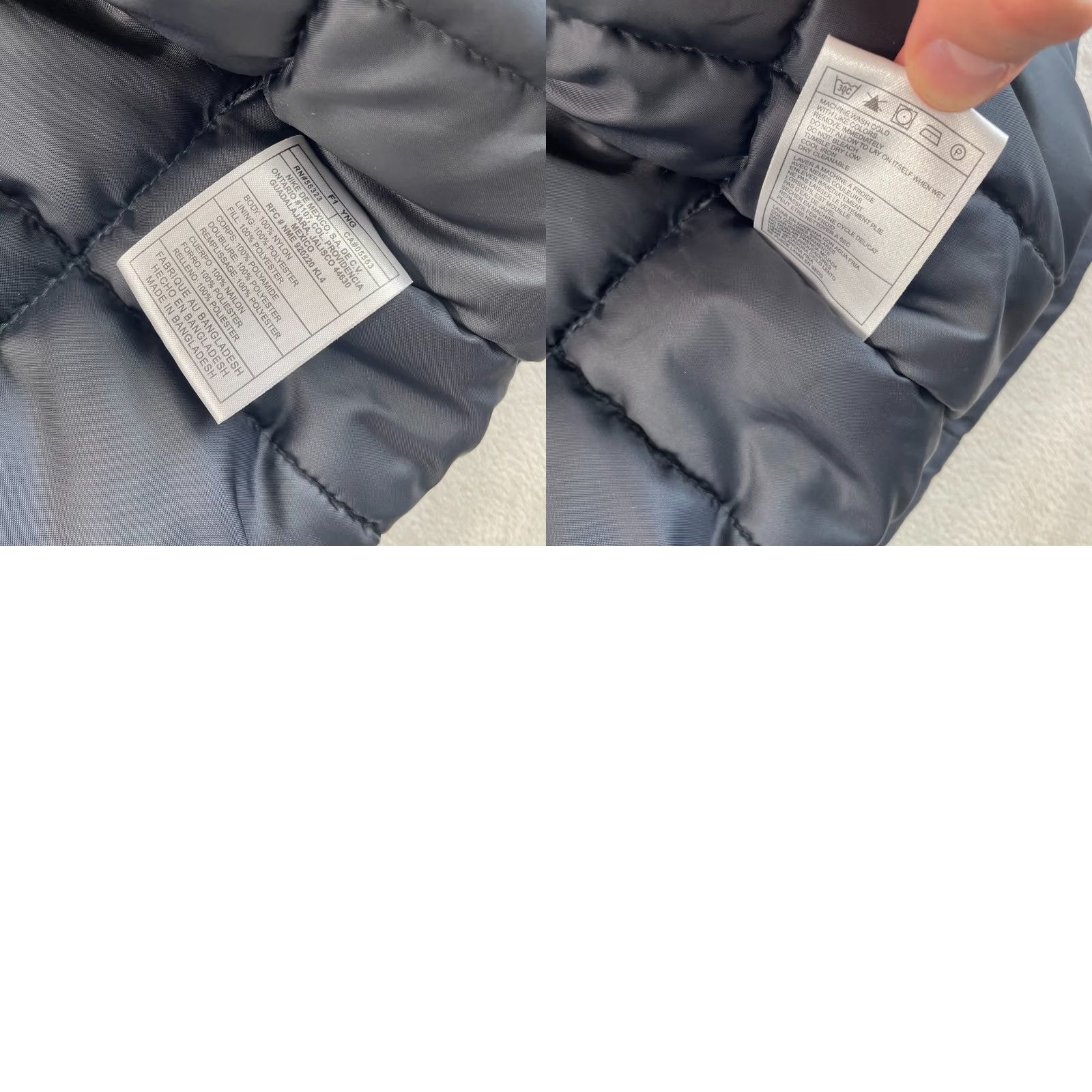 Nike VINTAGE Nike Insulated Jacket Men XL Blue Full Zip Parka Fleece Lined Winter Coat Casual Travel 80s 90s Nike Global Athletic Mens Size US XL / EU 56 / 4 - 9 Thumbnail
