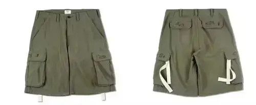 Japanese Brand 20SS Indigo Union Japan Olive Military Shorts Size US 32 / EU 48 - 4 Thumbnail