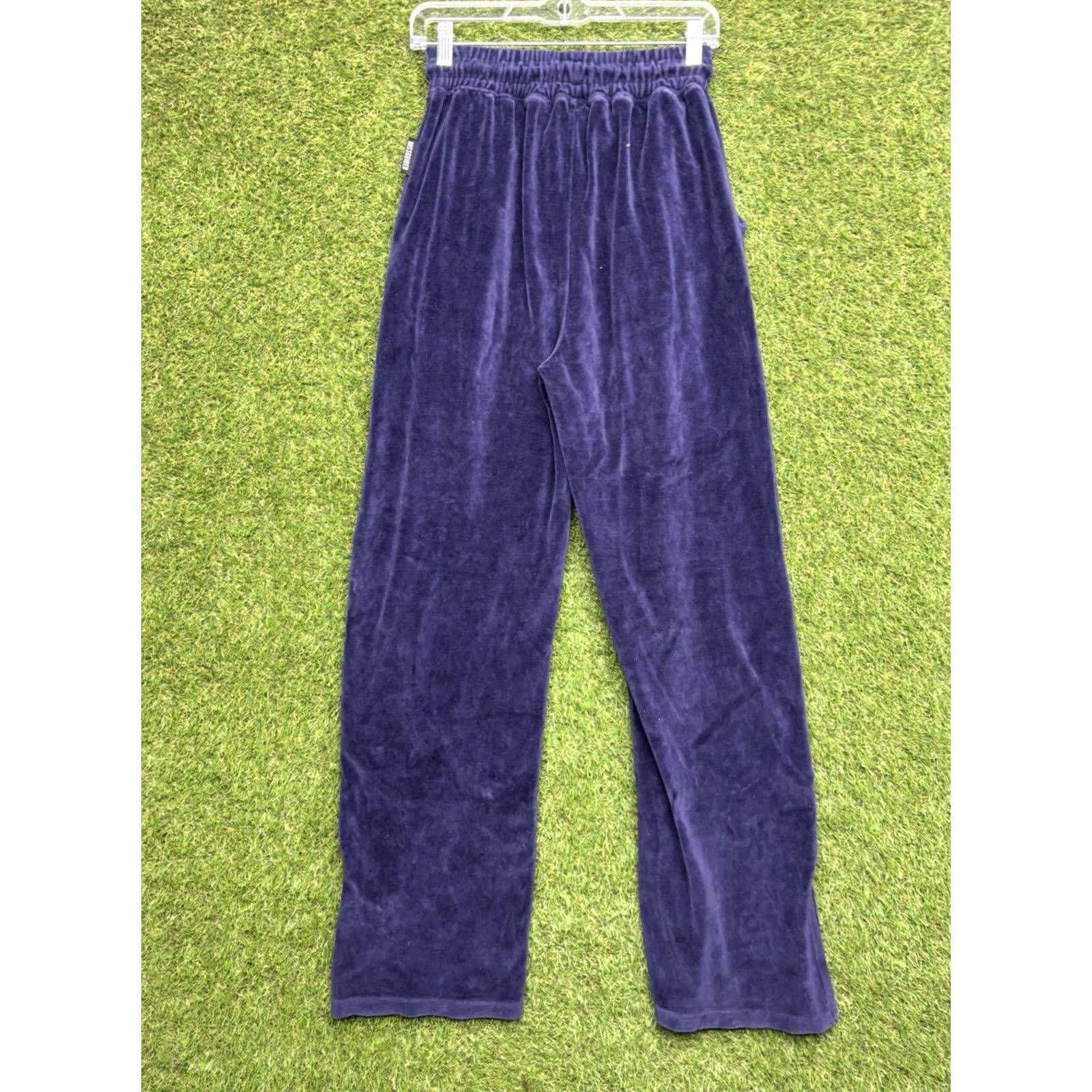 Missguided Missguided x Sean John Sweatpants Womens 2 Velour Joggers Y2K 90s Blue Cotton Blend Velour Wide-Leg Jogger XS-2 26in 30in Womens Size 26" / US 2 / IT 38 - 2 Thumbnail