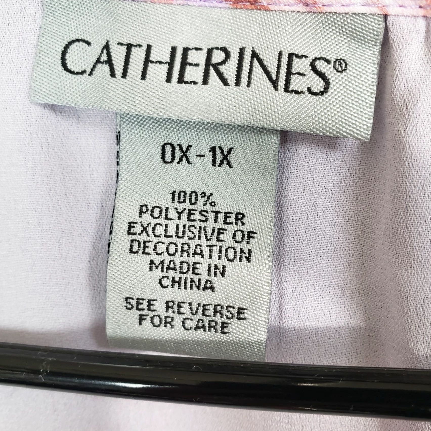 Vintage Catherines Kimono Womens Sz 0X-1X Purple Pink Floral Open Front Size XL / US 12-14 / IT 48-50 - 6 Thumbnail