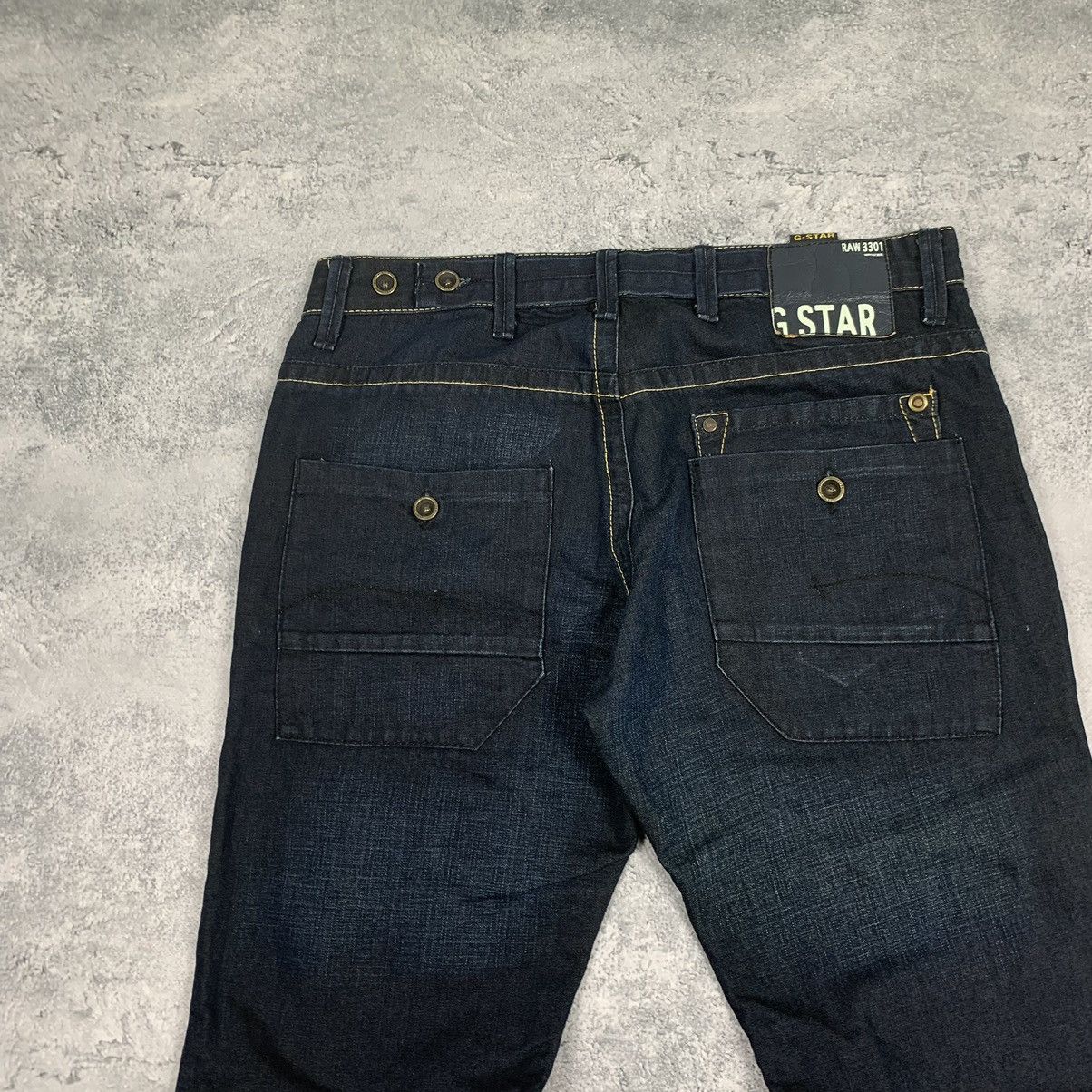 G-Star Vintage Y2K G-Star Raw Big Logo Jeans Size 33/34 Blue Size US 33 - 9 Thumbnail