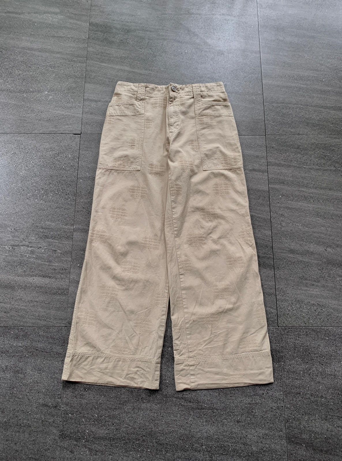 Issey Miyake FREE TAX! Plantation Scratches Effect Relaxed Pants Size US 31 - 2 Thumbnail
