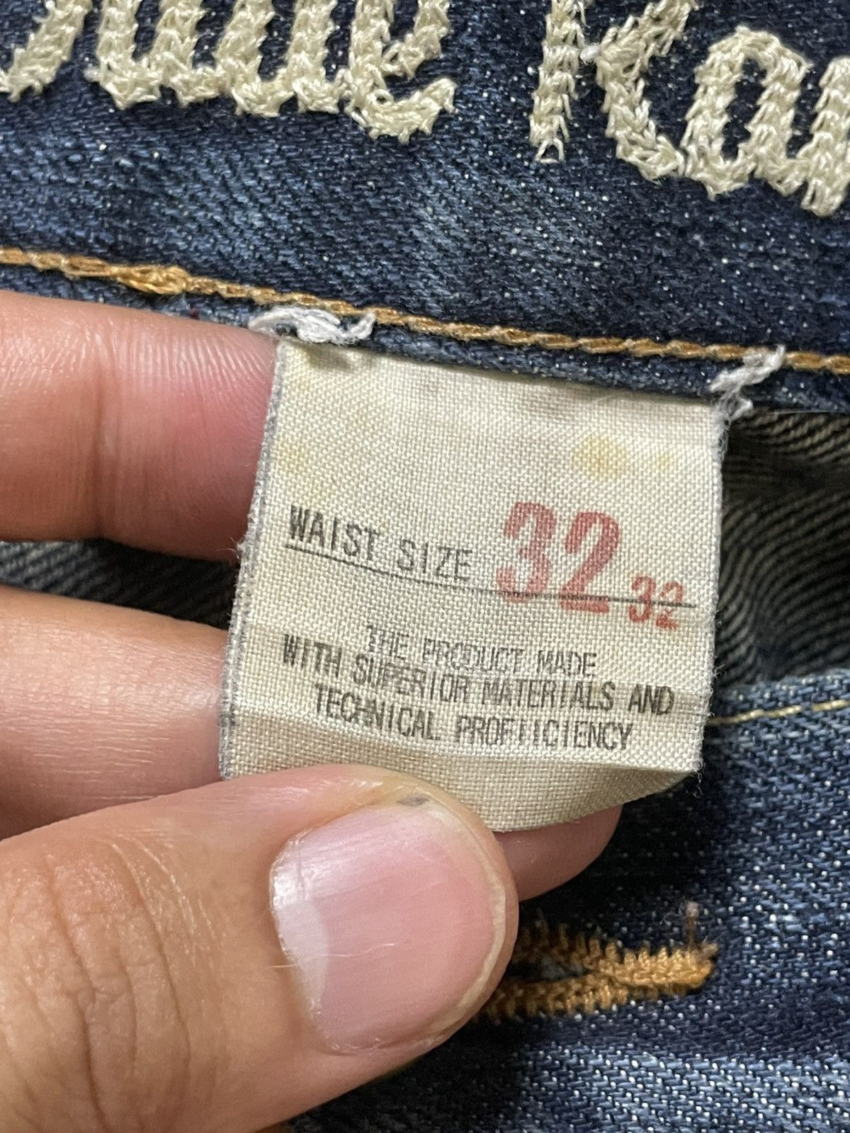 Japanese Brand × Vintage Vintage DUDE RANCH Distressed Denim Ripped Jeans (117) Size US 35 - 9 Thumbnail