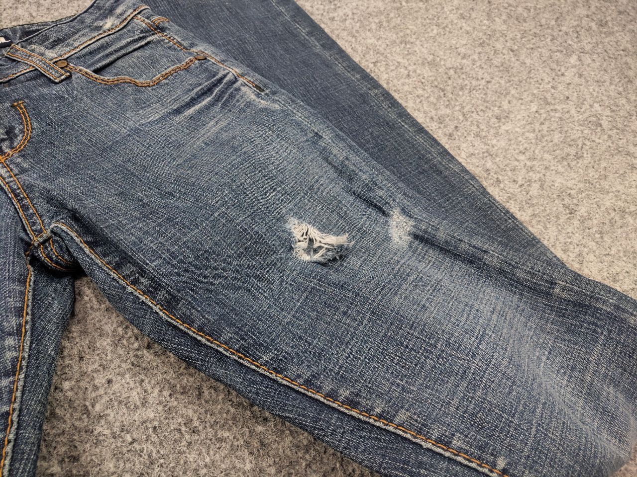 Miss Sixty Vintage Miss Sixty Logo Eden Faded Denim Jeans Y2K Style Size 24" / US 00 / IT 34 - 11 Thumbnail