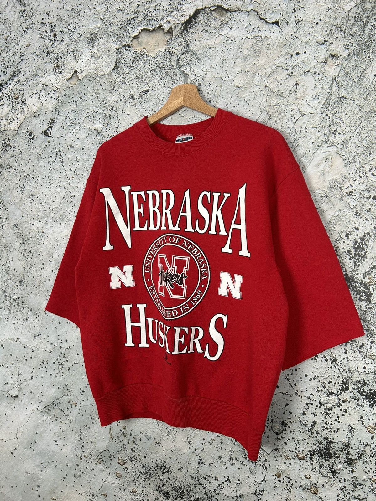 Vintage Vintage Nebraska Huskers University Streetwear Sweatshirt Size US M / EU 48-50 / 2 - 2 Thumbnail