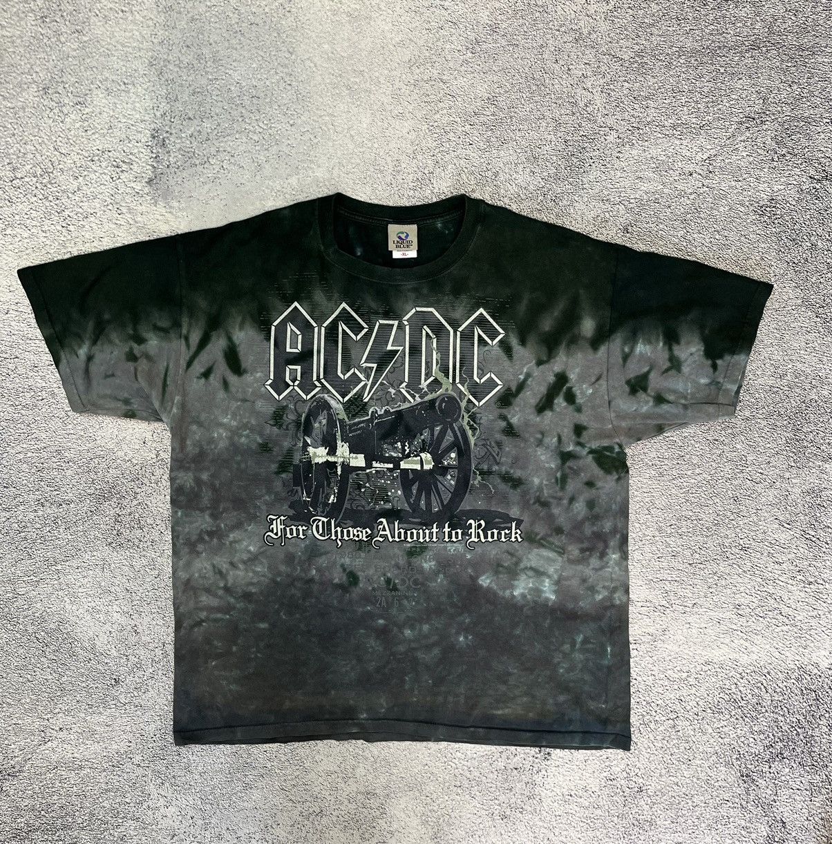 Band Tees × Liquid Blue Liquid Blue Men’s T-Shirt AC/DC 2006 Vintage Tie Band Rock Size US XL / EU 56 / 4 - 1 Thumbnail