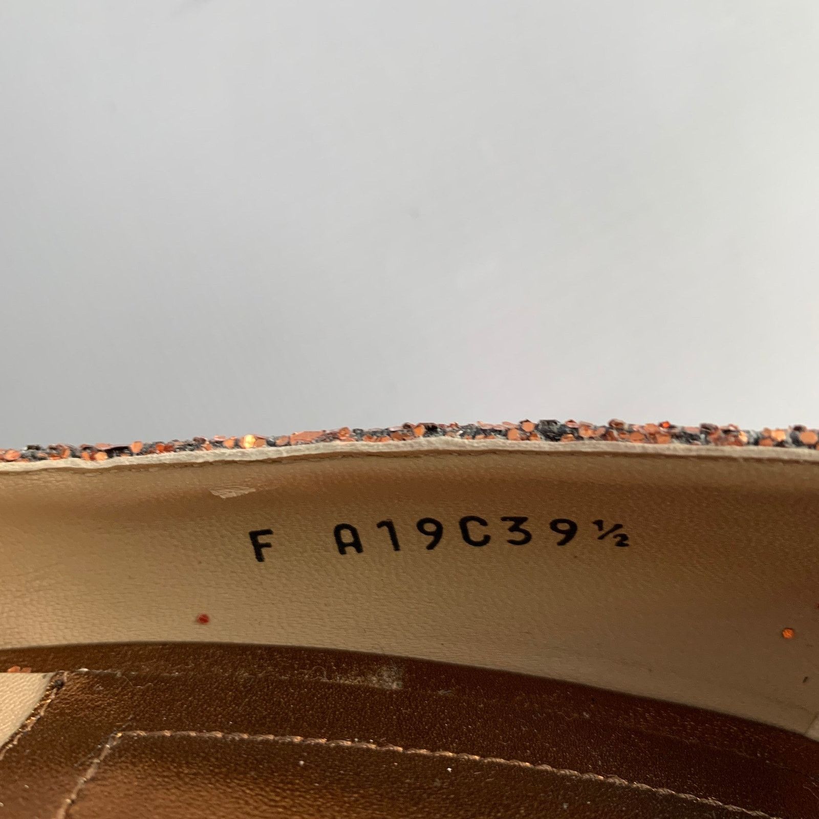 Michael Kors Size 9.5 Copper Glittered Leather Trim Stiletto Pumps Size US 9.5 / IT 39.5 - 8 Thumbnail