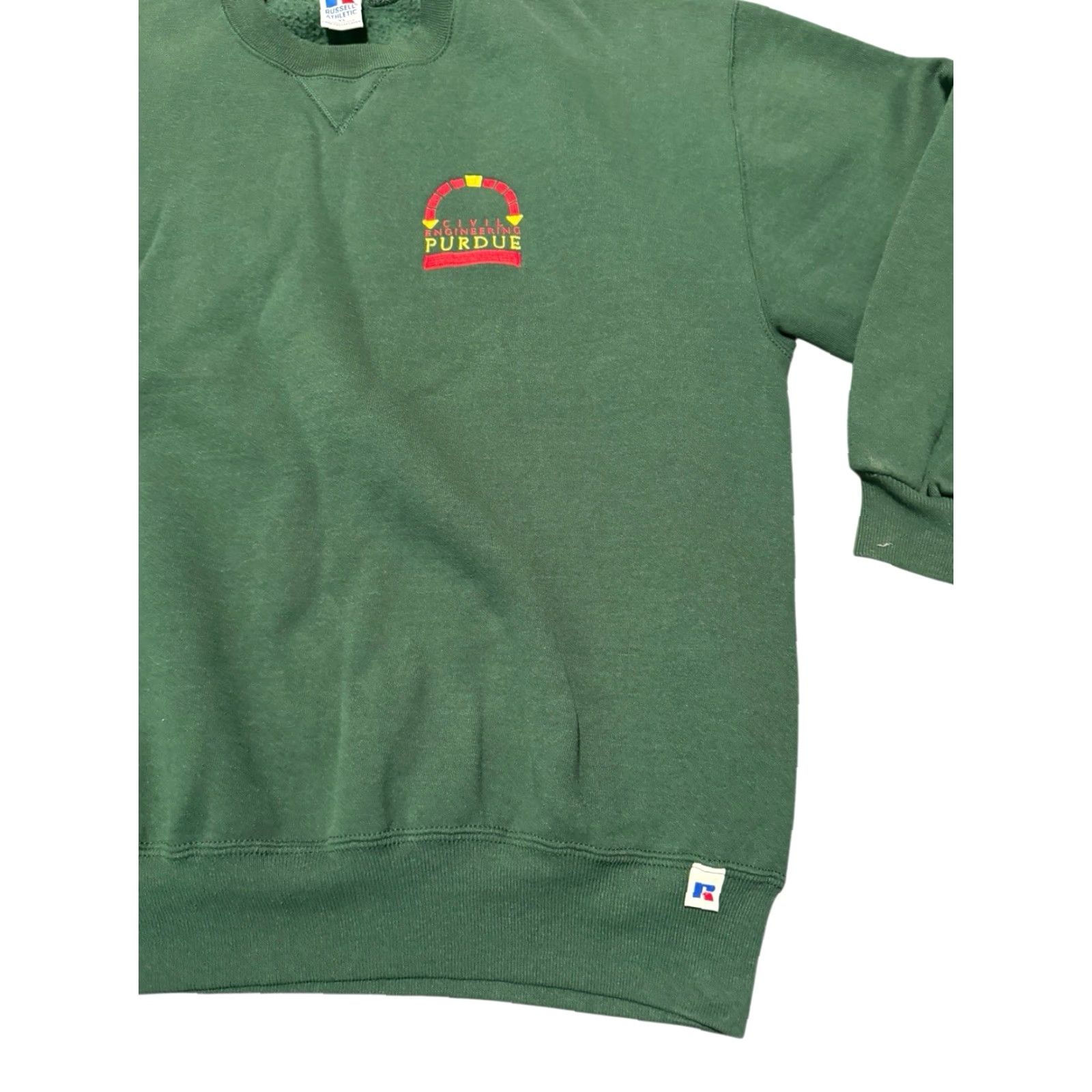 Russell Athletic VINTAGE Russell Purdue University Civil Engineering Green Sweatshirt XL USA Size US M / EU 48-50 / 2 - 5 Thumbnail