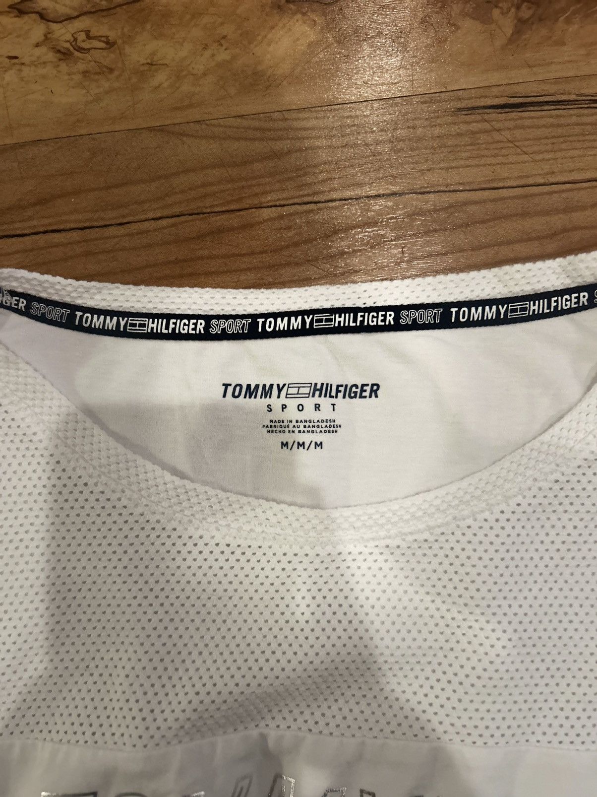 Tommy Hilfiger Tommy Hilfiger Women’s White Mesh T-Shirt, Size Medium Size M / US 6-8 / IT 42-44 - 7 Thumbnail