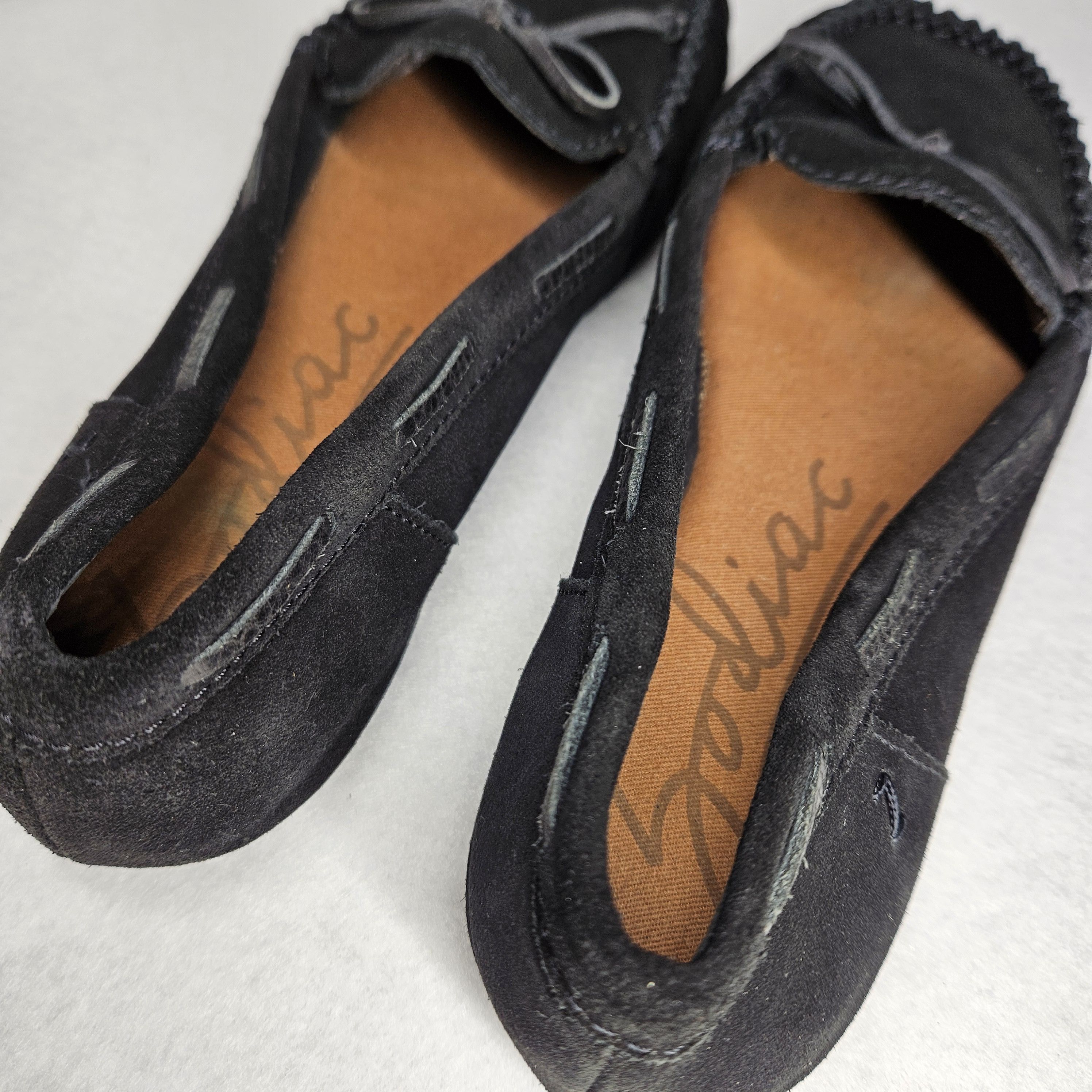Other Zodiac Size 9.5 Moccasins Slippees Black Suede Leather Rubbe Size US 9.5 / IT 39.5 - 10 Thumbnail