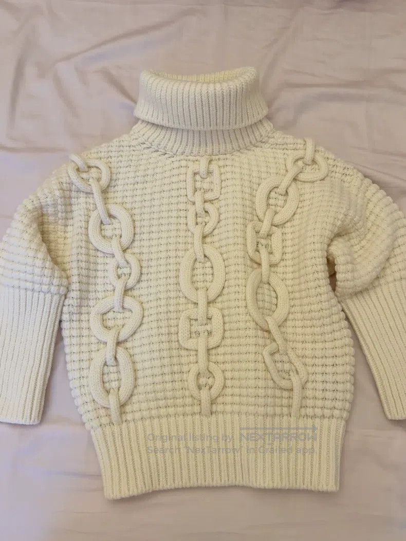 Hermes Hermes White turtleneck sweater Size XXS / US 00 / IT 34 - 1 Thumbnail
