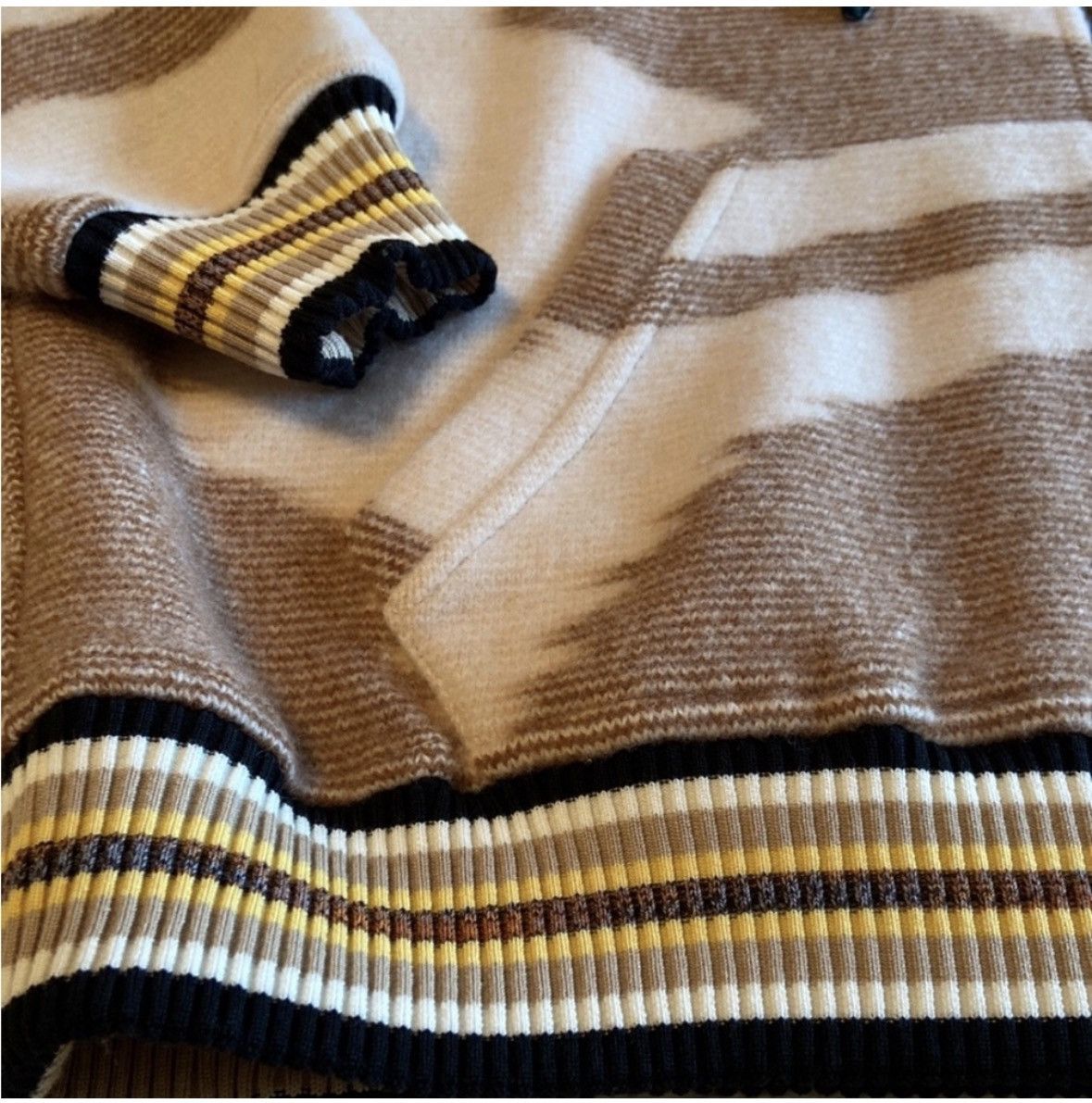 Missoni MISSONI Patterned Wool Zip Up Hoodie Size XS Size XS / US 0-2 / IT 36-38 - 4 Thumbnail