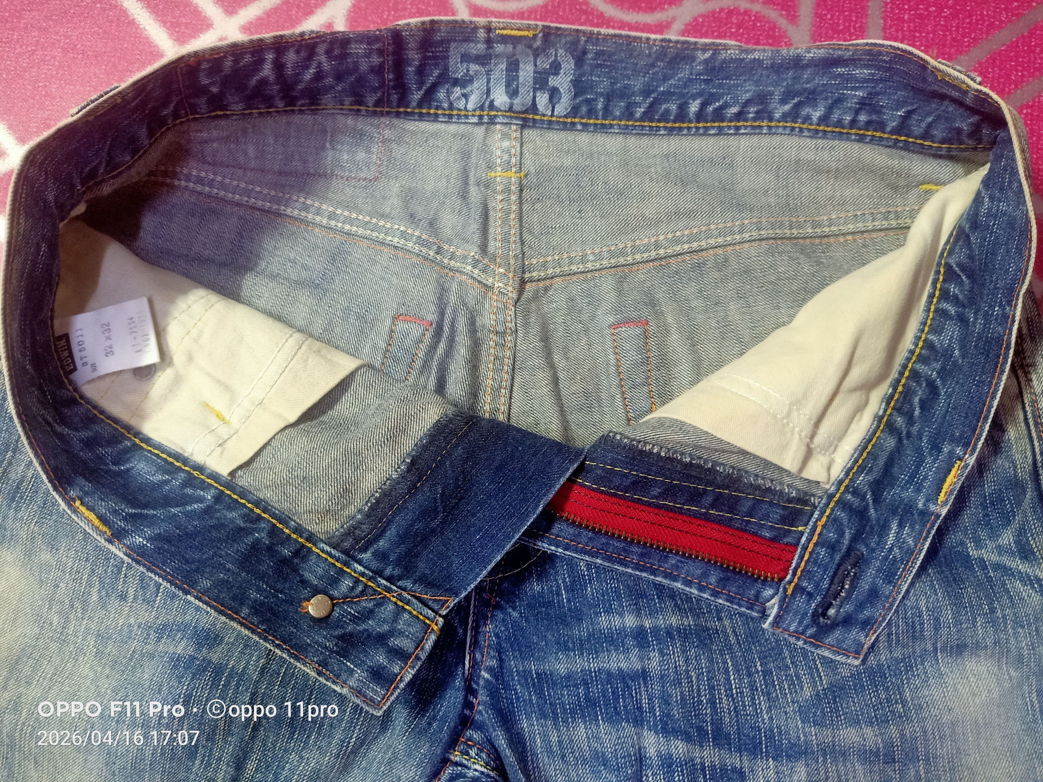 Japanese Brand 💥 Edwin 503 Flare Denim Men 💥 Size US 33 - 13 Thumbnail