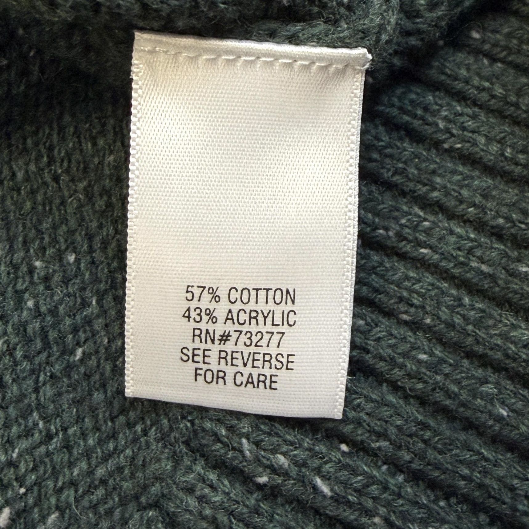 Vintage Sonoma Sweater Mens Large Green Quarter Zip Mock Neck Knit Pullover Casual Size US L / EU 52-54 / 3 - 6 Thumbnail