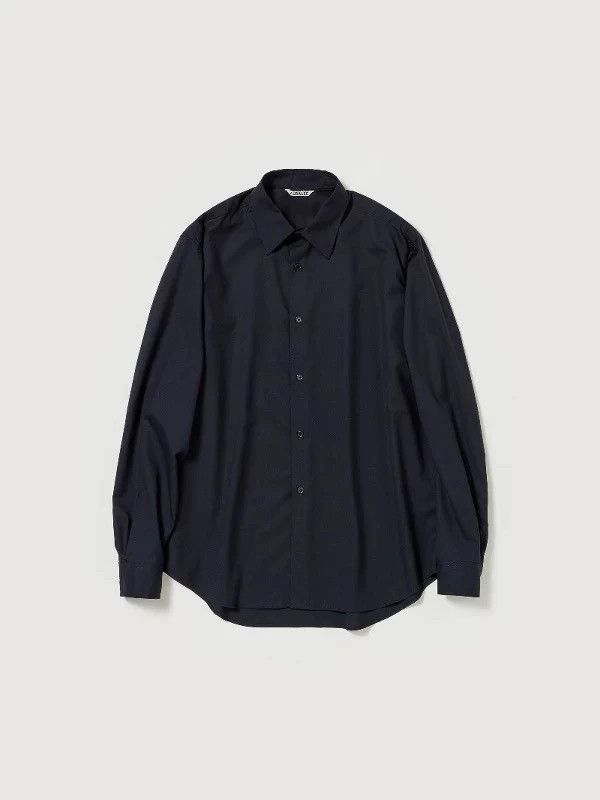 Auralee AURALEE Super Fine Tropical Wool Shirt 25ss Navy Size US M / EU 48-50 / 2 - 1 Thumbnail