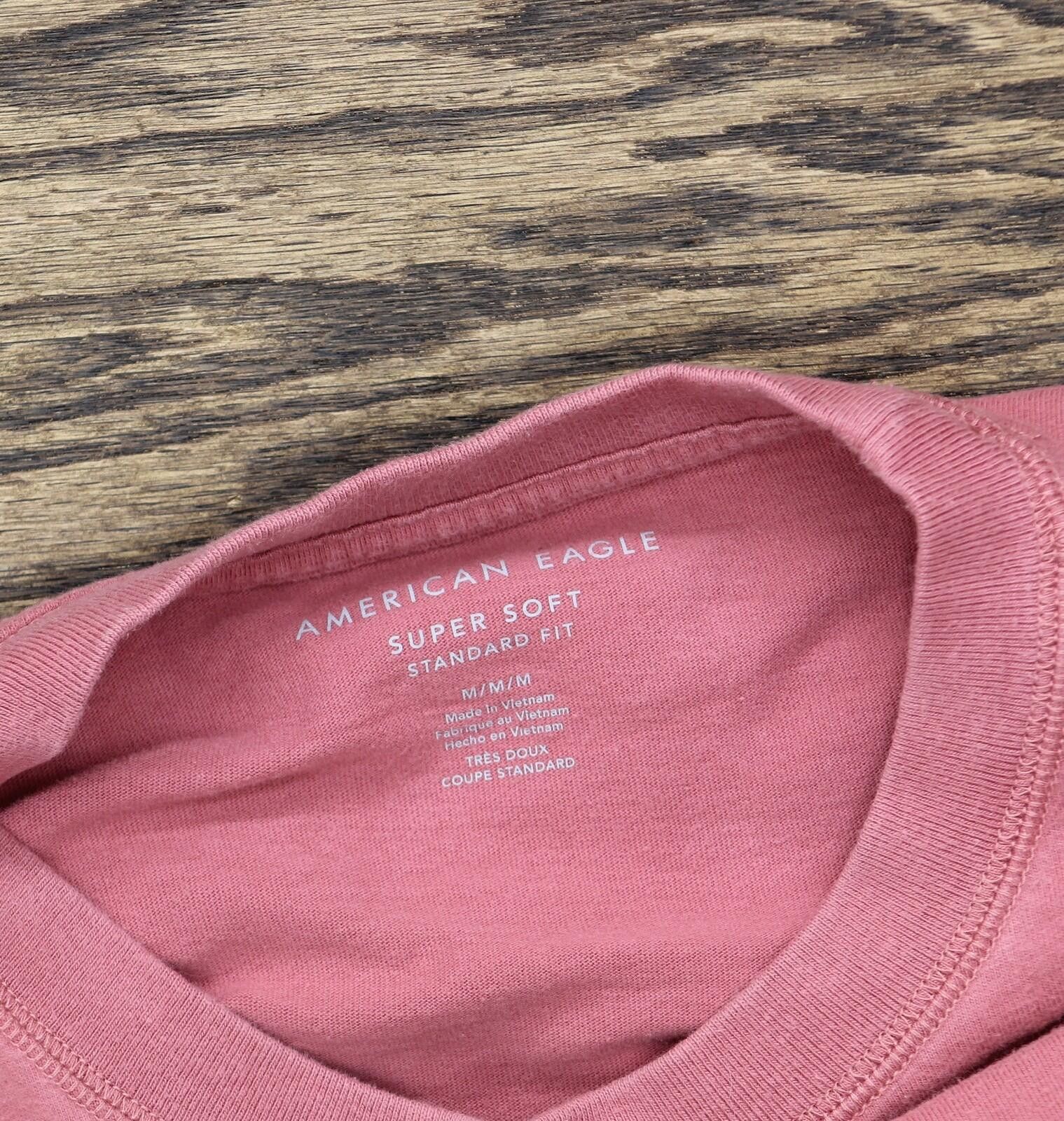American Eagle Outfitters American Eagle Standard Fit T-shirt Heavyweight Pale Red S Size US S / EU 44-46 / 1 - 3 Thumbnail