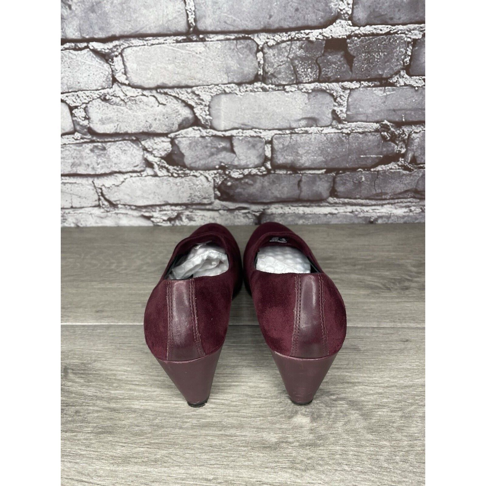 Ecco Ecco Danish Design Purple Plum Suede Leather Pumps Heels Wom Size US 9 / IT 39 - 5 Thumbnail