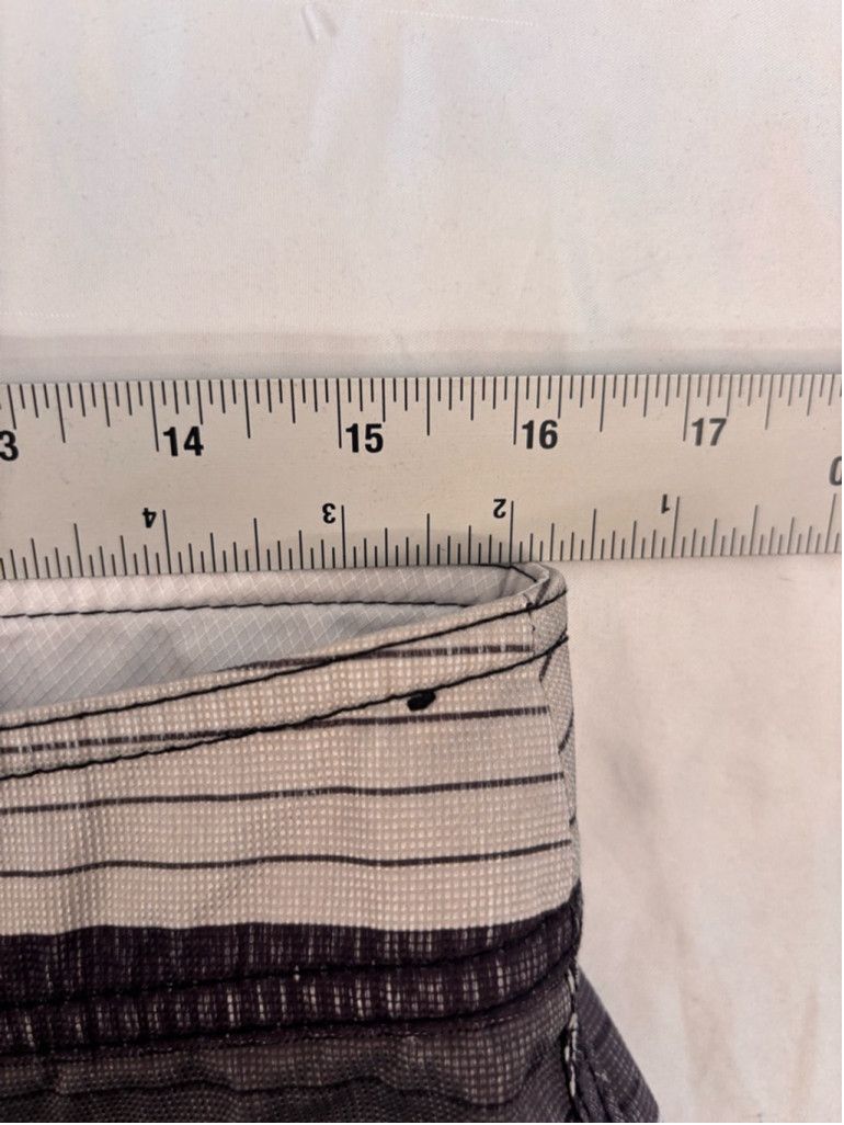 Lost Enterprises Men's Lost Swim Trunks Size 32 Gray Striped Size US 30 / EU 46 - 4 Thumbnail