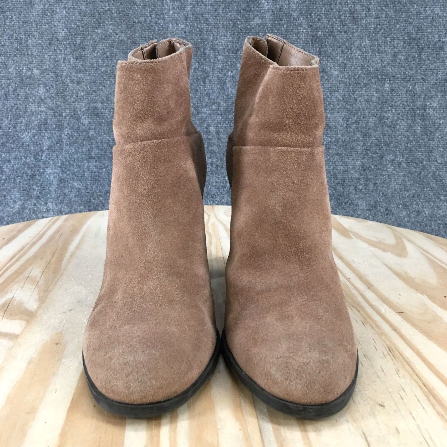 BCBGeneration BCBGeneration Boots Womens 7.5 M Tan Kleina Ankle Booties Leather Zip Lace Up Boots Size US 8 / IT 38 - 4 Thumbnail