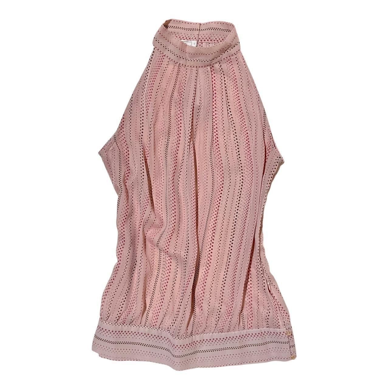 Other Vintage y2k Espada polkadots pleated high neck top blouse Size XS / US 0-2 / IT 36-38 - 8 Thumbnail